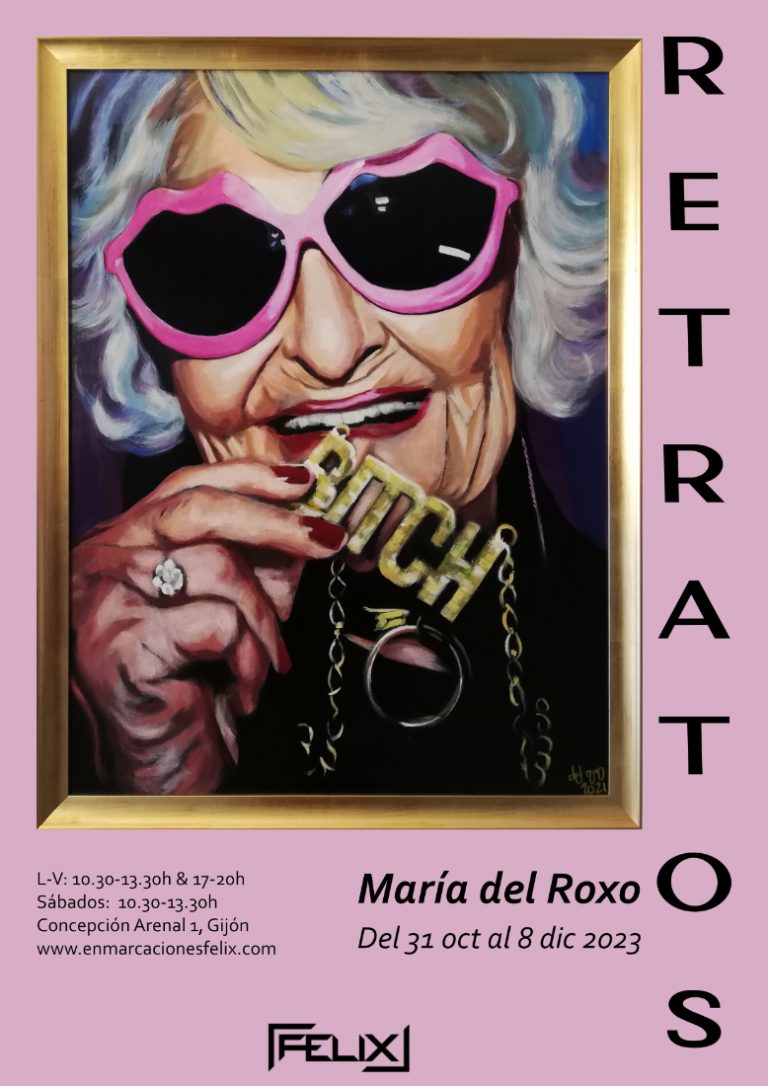 Galeria Felix Exposicion de Pintura Retratos Maria del Roxo en Gijon
